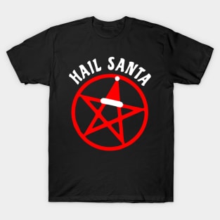 Hail Santa Funny Satanic Santa T-Shirt